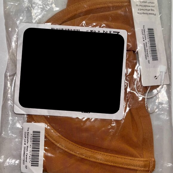 NWT CUUP BRA 32F IN CARAMEL - Picture 4 of 6